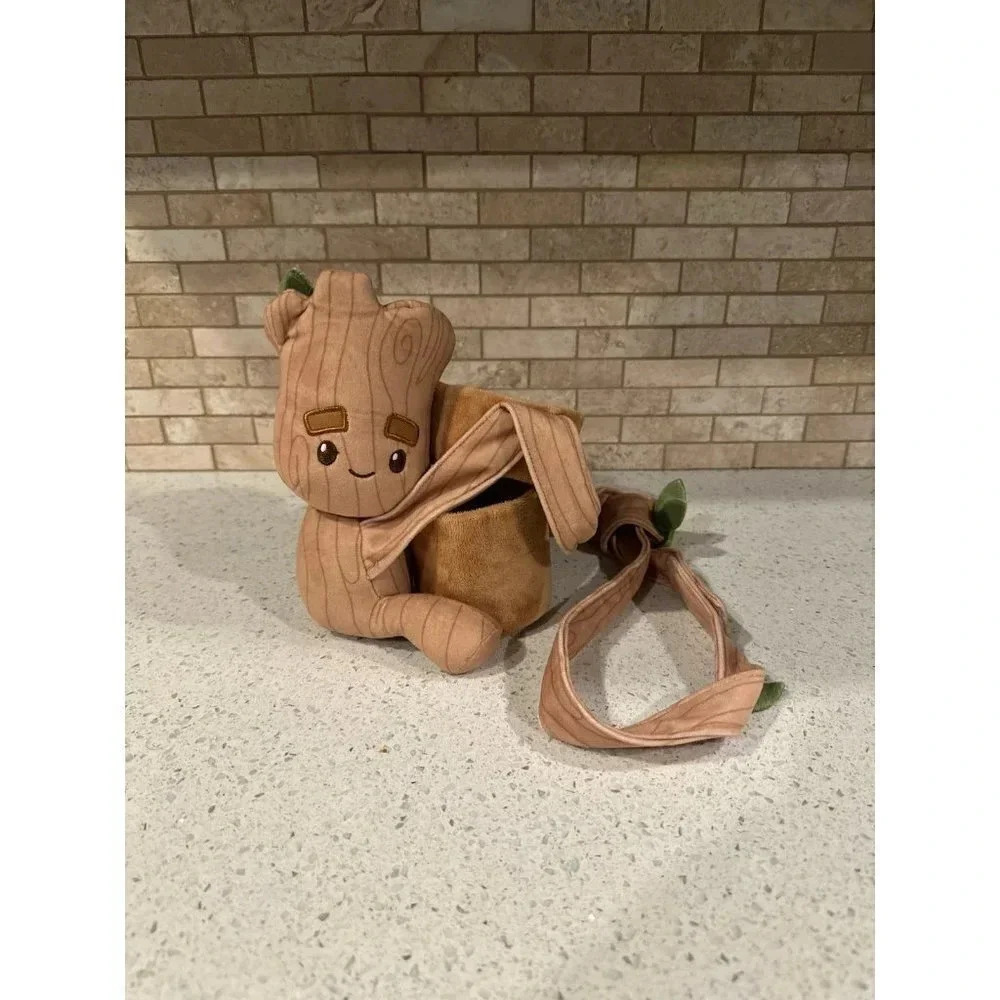 Plush2023 Disney Parks Marvel Groot Metal‎ Water Bottle plush holder b15
